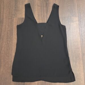 Express Black V-Neck Tank Top
